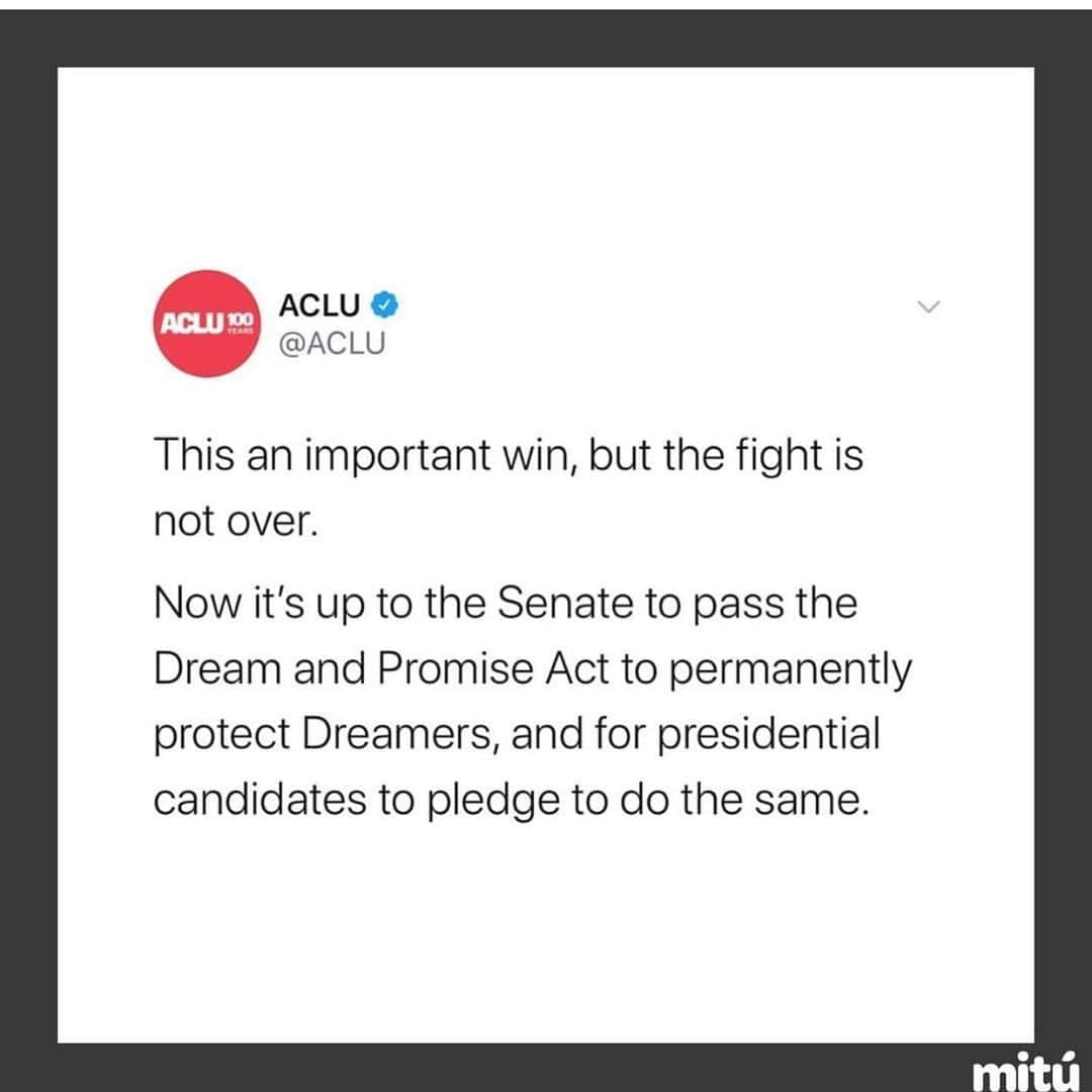 カミラ・カベロさんのインスタグラム写真 - (カミラ・カベロInstagram)「mi gente ! what a day! 👏🏼👏🏼💕💕💕💕💕 the Supreme Court ruled that the trump administration couldn’t immediately proceed with its plan to end DACA- the DACA announcement was made by President Obama  in 2012 to protect kids aka “Dreamers” who came to the US as children. i relate so much to these Dreamers because my story is just like theirs. My Mama and Papa brought me to the United States when I was 7 years old . I can’t imagine living with the fear of being deported when the US has been my home for all the life I can remember... there are 700,000 kids in the US with the same story, who grew up here, had their childhood here, got an education here, they’re our friends neighbors and  colleagues. We still have a lot of work to do in protecting them, but this is an amazing victory.  Their home is HERE.❤️❤️❤️❤️❤️❤️❤️❤️❤️❤️」6月19日 9時08分 - camila_cabello