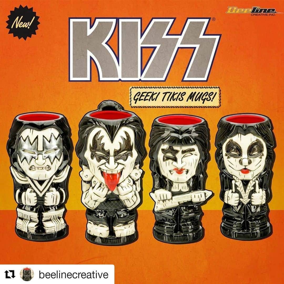 KISSさんのインスタグラム写真 - (KISSInstagram)「New #KISS Geeki Tikis from @beelinecreative #KISSMerch  Order now at https://t.co/aRVOYAdPkm https://t.co/ZCtmFwsyBg  #Repost @beelinecreative ・・・ KISS ARMY! - Seems like a good time to have a drink with all-new The Demon, The Starchild, The Spaceman and The Catman Geeki Tikis!🗿🎸 ・・・ [visit link in bio/story for details] ・・・ #kiss #geekitikis #kissarmy #tikimugs #kissband #kissonline #genesimmons #paulstanley #petercriss #acefrehley #tiki #kisstagram #kissfans #kissrockband #catman #thedemon #spaceman #starchild #kissband #kissendoftheroadtour #entertainmentearth #beelinecreative #weputthegeekyintotiki」6月19日 10時12分 - kissonline
