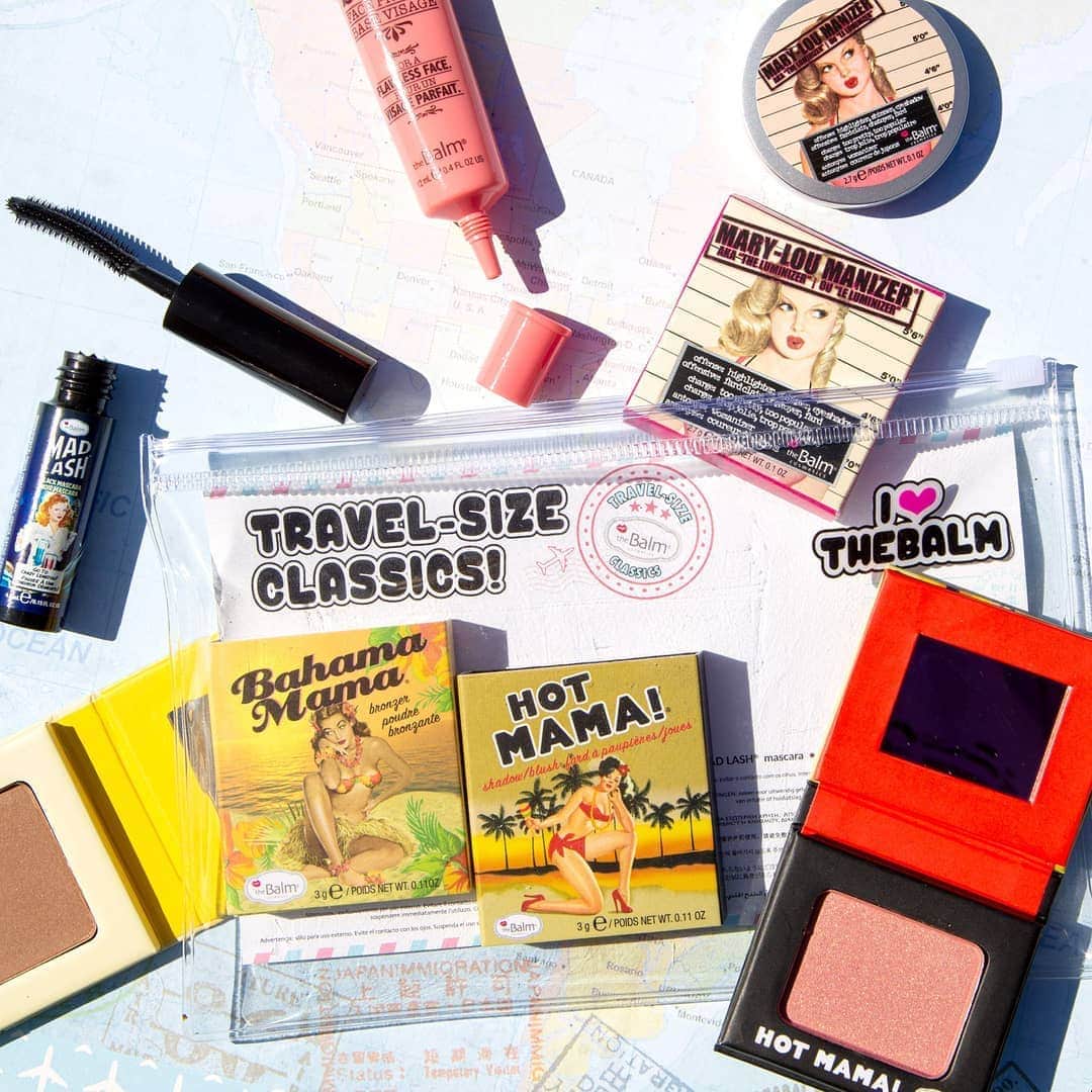 the Balmさんのインスタグラム写真 - (the BalmInstagram)「Where are you headed? 👣 Don't forget your #TravelSizeClassics. #HotMama Blush #MaryLouManizer Highlighter #timeBalm Primer #MadLash Mascara #BahamaMama Bronzer. - ​Spin-to-Win up to 40% OFF now, link in bio. ​ ​#theBalm #theBalmers #Sale」6月19日 11時04分 - thebalm