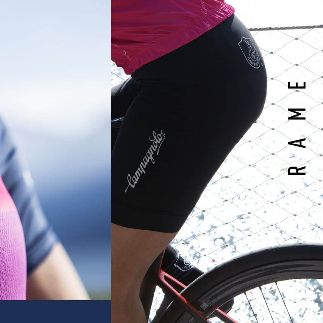 カンパニョーロさんのインスタグラム写真 - (カンパニョーロInstagram)「Argento women's cycling jersey: simple, relaxed design and its own unique eye-catching bright colours. Rame women's shorts feature a Finezza 40 bi-elastic fabric, ensuring excellent breathability and low weight. Find them on our website.」6月19日 17時00分 - campagnolosrl