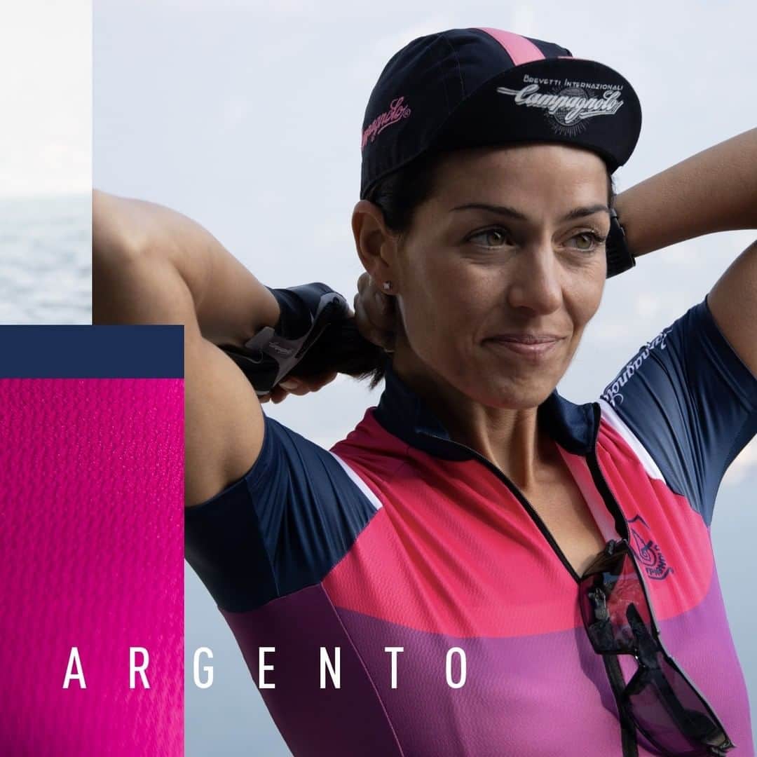 カンパニョーロさんのインスタグラム写真 - (カンパニョーロInstagram)「Argento women's cycling jersey: simple, relaxed design and its own unique eye-catching bright colours. Rame women's shorts feature a Finezza 40 bi-elastic fabric, ensuring excellent breathability and low weight. Find them on our website.」6月19日 17時00分 - campagnolosrl