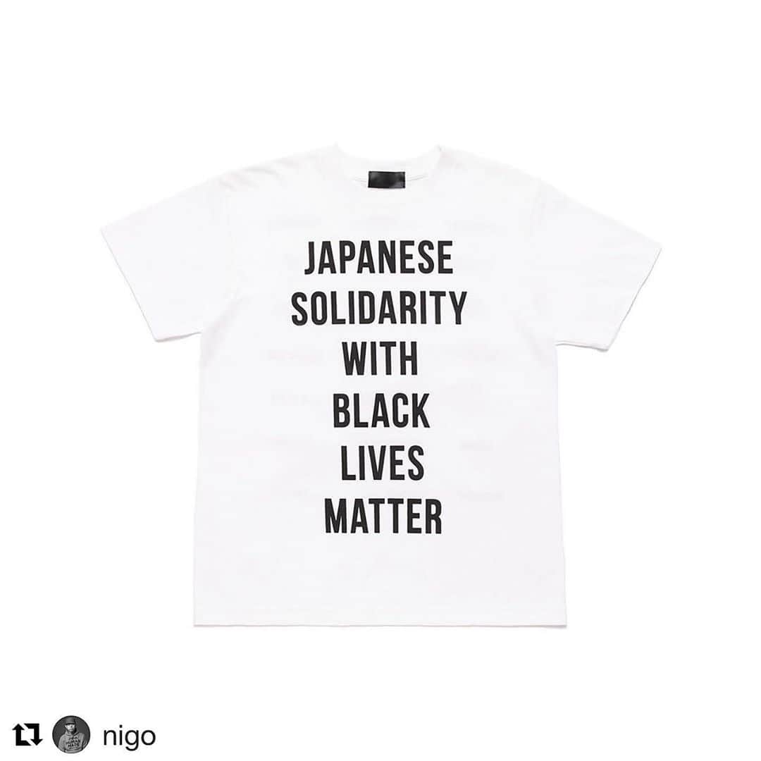 黒木理也のインスタグラム：「我々は不当な扱いに対する闘いを支援します。 日本国内での認識を高め寄付を募るため @nigo と @pharrell をはじめこの問題に賛同するブランドと協力をしてTシャツを製作しました。売上の利益は全額「Black Lives Matter」「Equal Justice Initiative 」及び、教育を通してブラックアメリカンコミュニティの未来に投資をする慈善団体に寄付されます。6月20日(土)11時から6月22日(月)10時59分まで www.humanmade.jp での受注生産を受けつけており、日本国内の住所のみに発送可能となります。アメリカでは6月19日(金)22時から6月21日(日)21時59分まで www.bbcicecream.com からのみ購入可能です。皆様からの沢山のご支援をいただけますと幸いです。  We support the struggle against injustice. Upon the call of @nigo and @pharrell we have joined forces with Japanese brands to raise awareness and contributions in Japan. All profits from the sale of this T shirt will be donated to Black Lives Matter, Equal Justice Initiative and charities that invest in the future of the Black American community via education. Pre order from 11am Saturday 20th June to 10:59am Monday 22nd June at www.humamade.jp delivering only to addresses in Japan. Residents in the U.S.A will be able to pre-order from 10pm Friday 19th June to 9:59pm Sunday 21st June at www.bbcicecream.com We appreciate your generous support. ✊✊🏻✊🏼✊🏽✊🏾✊🏿」