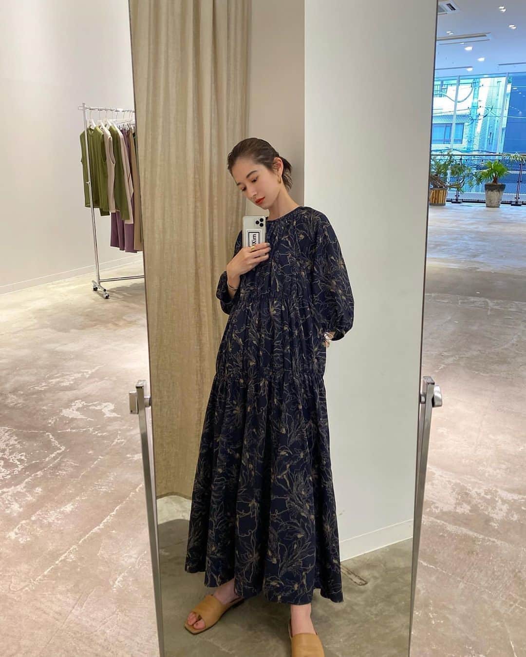 42 割引s新品 正規品 クラネ ラインフラワーワンピース ロングワンピース ワンピースs Blog Abramge Com Br