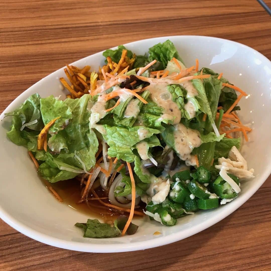 はなまるうどんのインスタグラム：「野菜がたっぷり入った  #コクうまサラダうどん ✨✨ 今日のランチにいかがでしょうか😳🌸 #はなまるうどん」