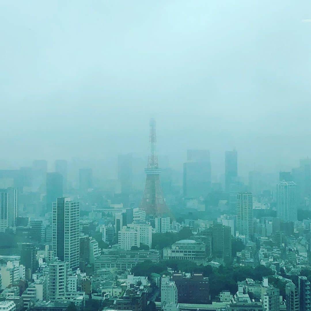 阿部洋子さんのインスタグラム写真 - (阿部洋子Instagram)「🗼 見えなくなってきたー #tokyotower  #rainyday  #allgood813 #radio  #live」6月19日 12時45分 - hirocoring