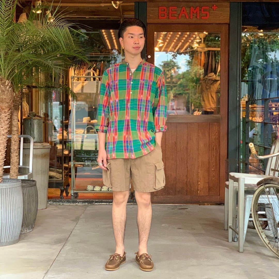 BEAMS+さんのインスタグラム写真 - (BEAMS+Instagram)「BEAMS PLUS STYLE  #beams #beamsplus #beamsplusharajuku #harajuku #tokyo #japan #bandcollarshirt #indianmadras #remirelief #rancourt #moccasins #mensfashion #mensstyle #menswear #keepfashionalive」6月19日 13時00分 - beams_plus_harajuku