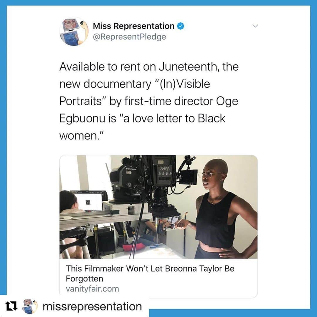 P!nk（ピンク）さんのインスタグラム写真 - (P!nk（ピンク）Instagram)「#Repost @missrepresentation ・・・ Available to rent on Juneteenth, the new documentary “(In)Visible Portraits” by first-time director Oge Egbuonu is “a love letter to Black women.” Swipe up in our story to read more. @invisibleportraits」6月19日 15時18分 - pink