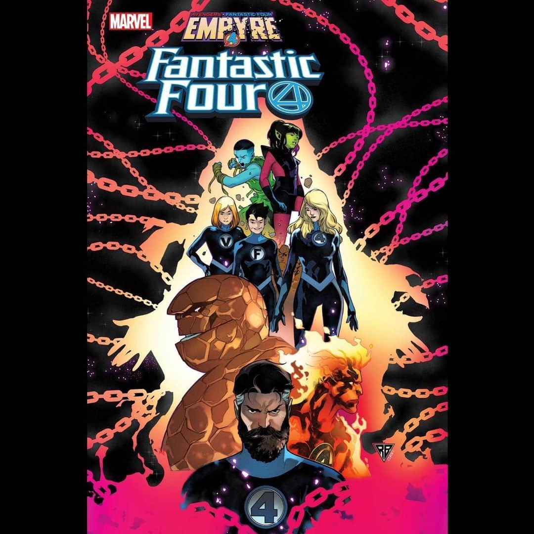 のインスタグラム：「Empyre Fantastic Four #1 Cover - Colors by @davcuriel」