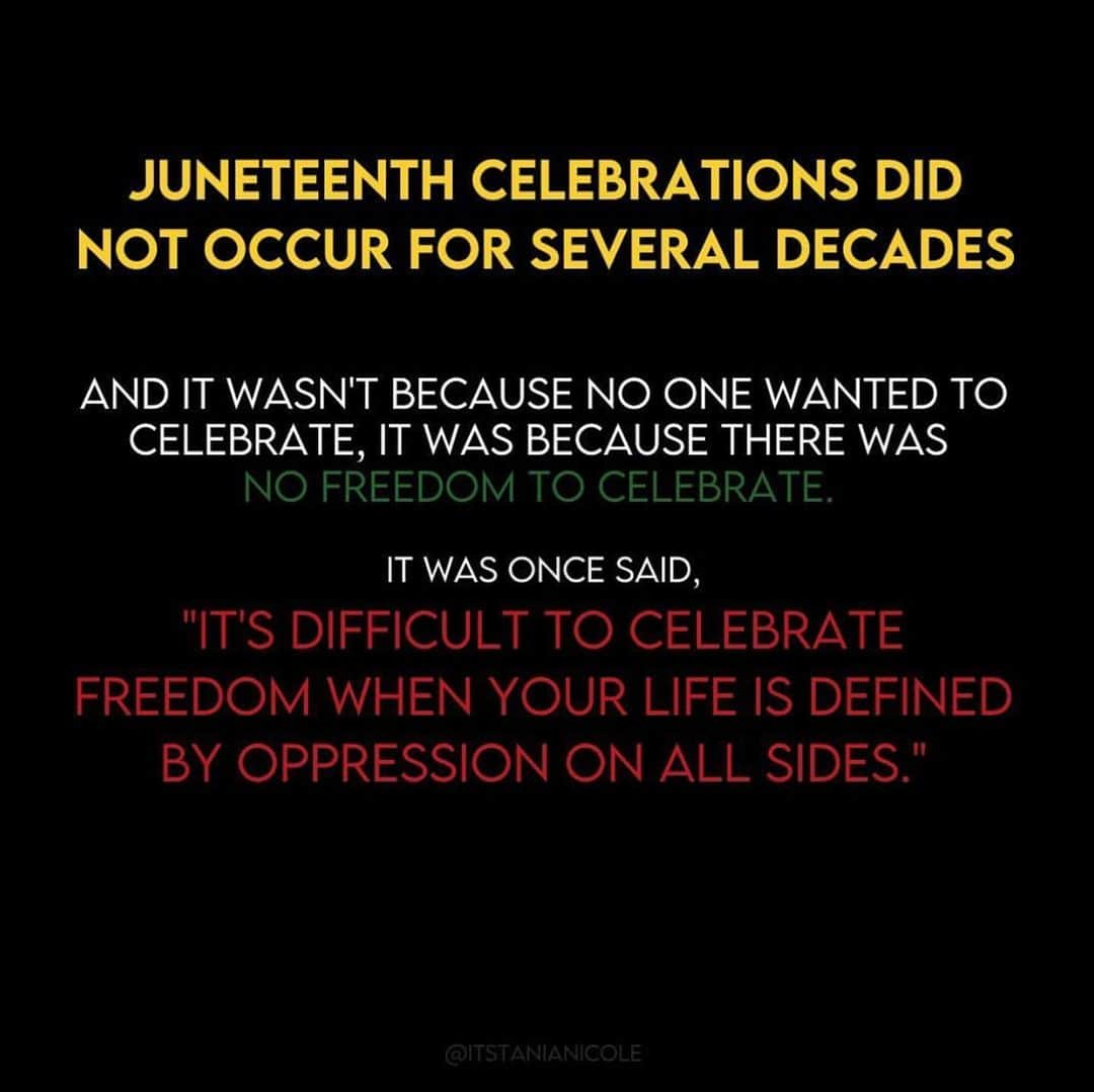 ローレン・ハウレギさんのインスタグラム写真 - (ローレン・ハウレギInstagram)「@itstanianicole thank you for this informative graphic! HAPPY JUNETEENTH! We celebrate freedom by honoring the ancestors who fought for it, who were denied it even after being freed, who’s descendants continue to fight for it today under this behemoth that is white supremacy. I honor all the indigenous and original peoples that went through the atrocity of slavery; those who survived and those who did not. I pray for their descendants and I pray for us all to finally grant what is owed!! If you have the money, please consider donating today to @thelovelandfoundation that’s where I will be sending what I can today and making a monthly commitment. Started by @rachel.cargle it is a fund that helps black women access therapy and I think that’s where all our reparations need to be going, honestly. Black women, girls & nbs deserve a safe space to heal more than anything right now. The link will be in my story and it is also tagged in the last slide! @thelovelandfoundation ✨」6月20日 1時19分 - laurenjauregui