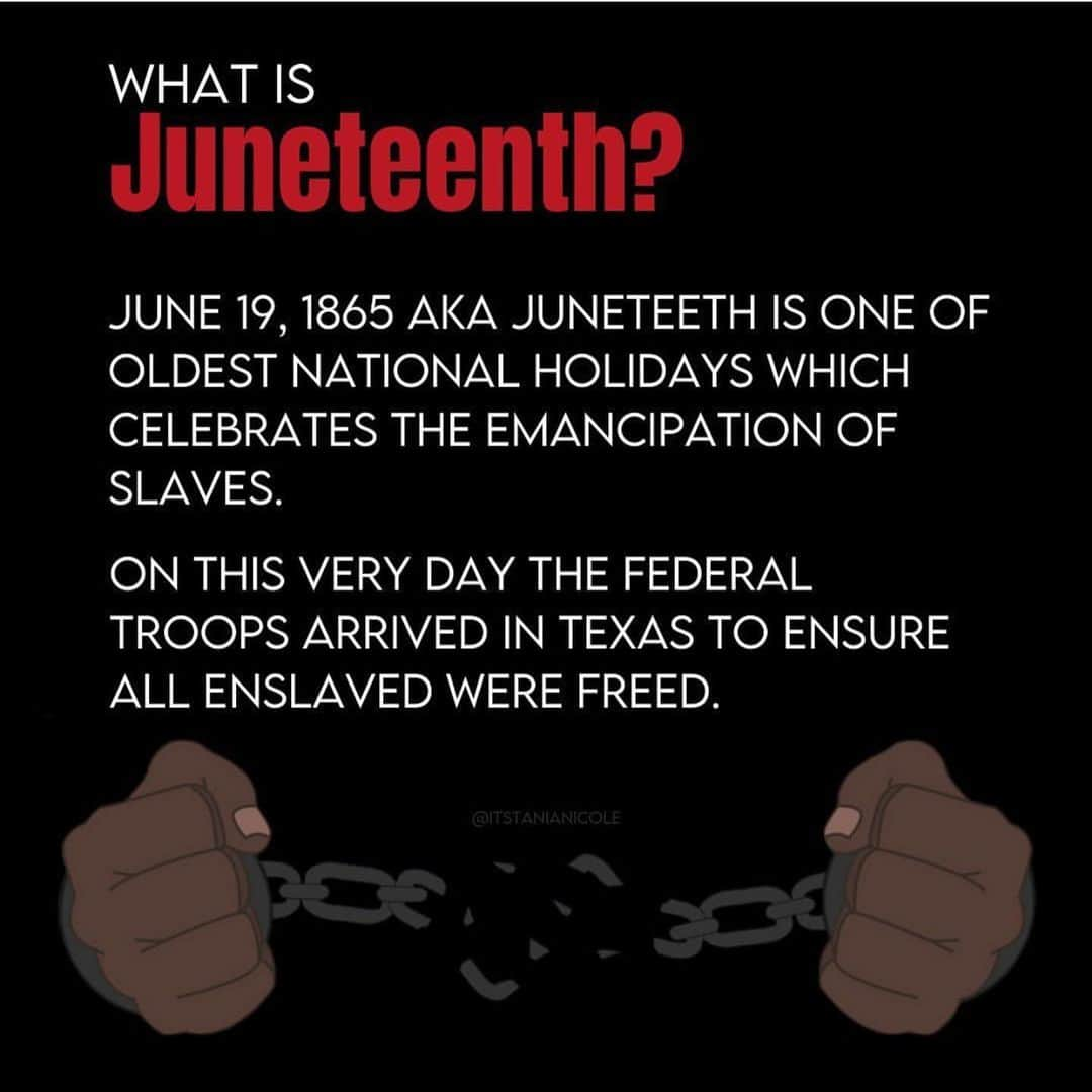 ローレン・ハウレギさんのインスタグラム写真 - (ローレン・ハウレギInstagram)「@itstanianicole thank you for this informative graphic! HAPPY JUNETEENTH! We celebrate freedom by honoring the ancestors who fought for it, who were denied it even after being freed, who’s descendants continue to fight for it today under this behemoth that is white supremacy. I honor all the indigenous and original peoples that went through the atrocity of slavery; those who survived and those who did not. I pray for their descendants and I pray for us all to finally grant what is owed!! If you have the money, please consider donating today to @thelovelandfoundation that’s where I will be sending what I can today and making a monthly commitment. Started by @rachel.cargle it is a fund that helps black women access therapy and I think that’s where all our reparations need to be going, honestly. Black women, girls & nbs deserve a safe space to heal more than anything right now. The link will be in my story and it is also tagged in the last slide! @thelovelandfoundation ✨」6月20日 1時19分 - laurenjauregui