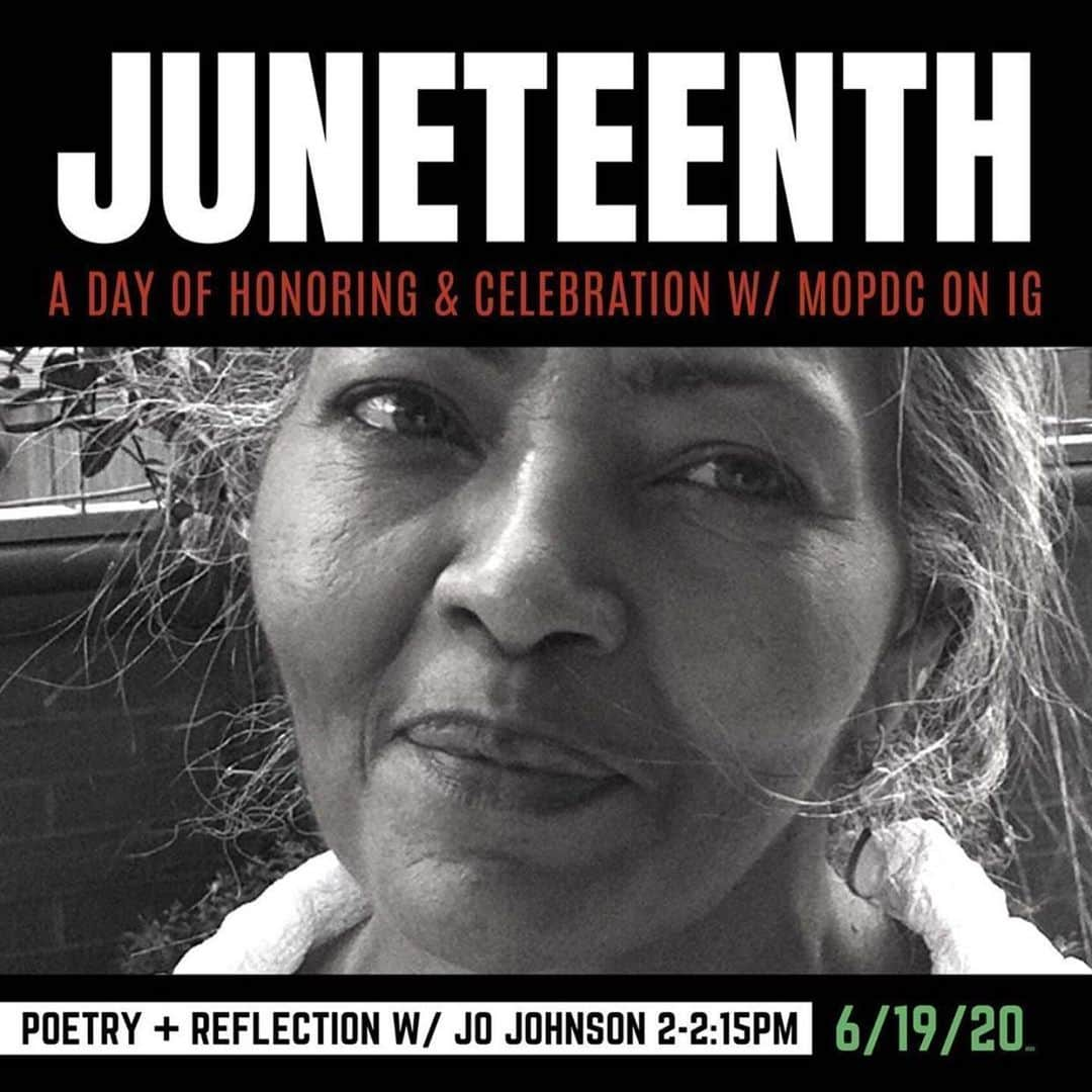 トームさんのインスタグラム写真 - (トームInstagram)「#repost @mopdance Join MOPDC’s family member Jo Johnson for a Poetry + Reflection Juneteenth offering. We will gather on Instagram Live where she will share some of her favorite liberation poems and tell some stories of her own. . . 〽️Check out our offerings for #juneteenth! All day TODAY our company members will be sharing powerful reflections of #juneteenth and #blackliberation through dance, poetry, conversation and activism! Join us through IG live and share your reflections with us!〽️ . . . 🔆MOPDC community from our family to you all, we hope you are finding moments of resistance, release, power and building community in affirming that always, Black Lives Matter. . . . Our MOPDC family invite you to join us this #Juneteenth in a virtual honoring, celebration and gathering to share what Juneteenth means for us and how collectively we continue to uplift the work of Black Liberation during this movement. . . . Throughout Juneteenth we’ll be sharing poetry, dance, stories, resources, and moments of reflection of what it means to show up fully for Black Lives and how our art is resistance, it’s liberation, and it’s our tool of transformation. . . . Share with us, be with us, DANCE IT OUT with us!🔆 #danceisresistance #juneteenth #blacklivesmatter #danceitout #mopdc #art #madebywomen」6月20日 2時00分 - tomenyc