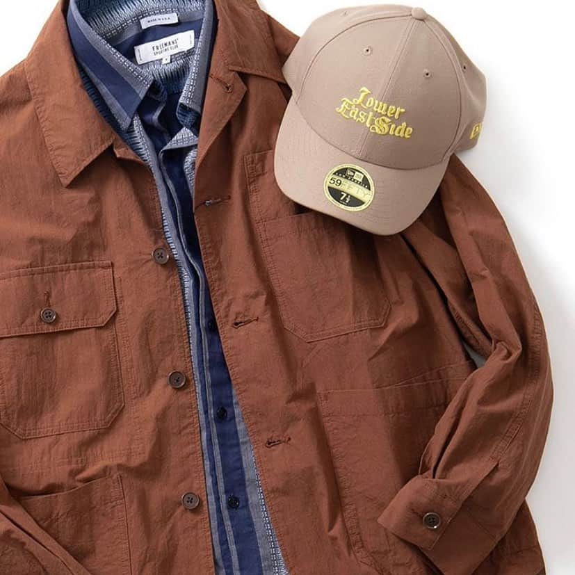のインスタグラム：「C5J-13-UF04 GAME JACKET ¥37,000+tax → 40%off  2-4-4-UF04 CS-1 shirts ¥33,000+tax → 50%off  LP5950 FSC ¥6,600+tax  #freemanssportingclub  #newera  #madeinusa」