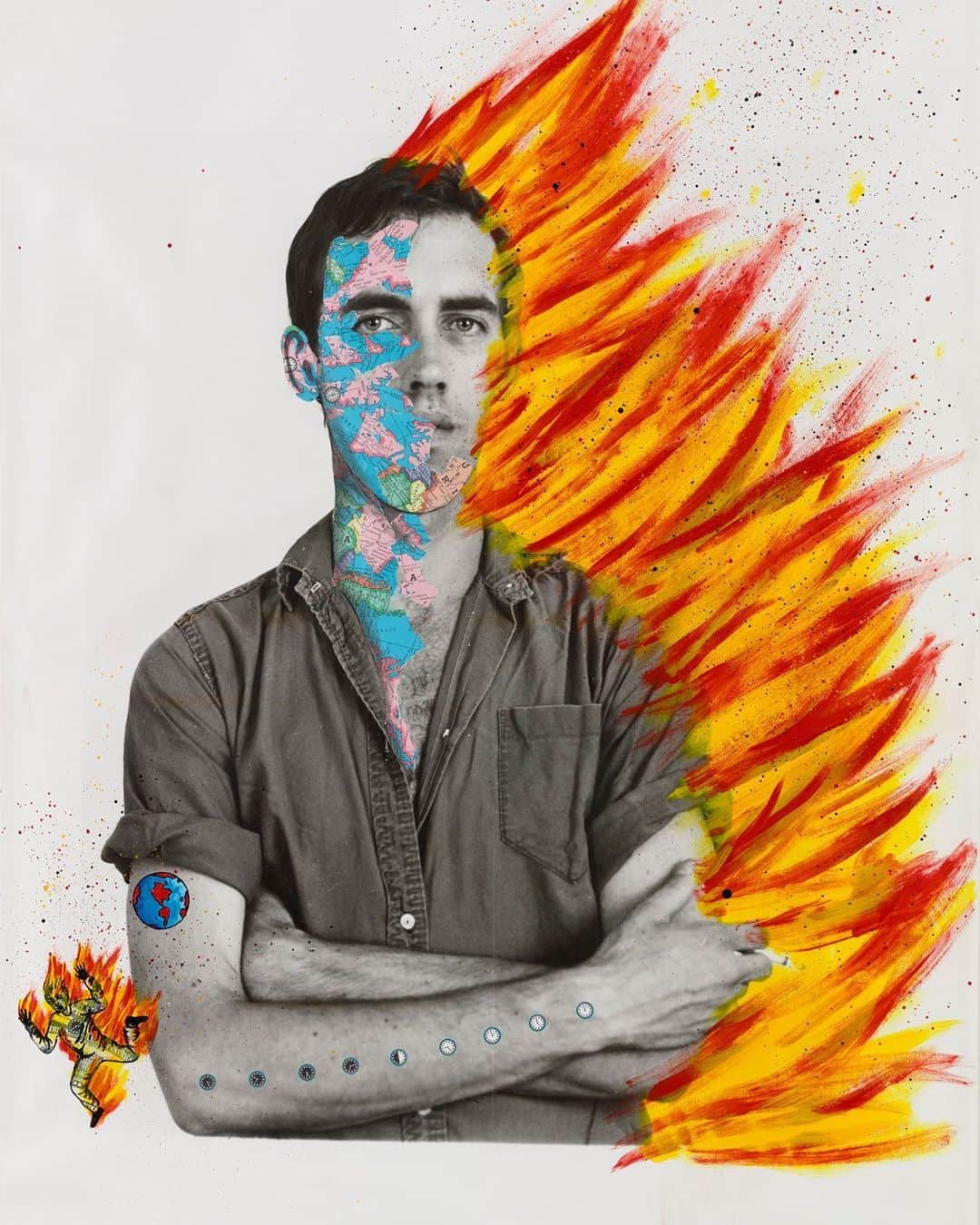 JWアンダーソンさんのインスタグラム写真 - (JWアンダーソンInstagram)「"Self Portrait of David Wojnarowicz" 1983-84⁠⠀ David Wojnarowicz⁠⠀ ⁠⠀ David Wojnarowicz was born in Red Bank, New Jersey. Wojnarowicz channeled a vast accumulation of raw images, sounds, memories and lived experiences into a powerful voice that was an undeniable presence in the New York City art scene of the 1970s, 80s and early 90s. Through his several volumes of fiction, poetry, memoirs, painting, photography, installation, sculpture, film and performance, Wojnarowicz left a legacy, affirming art’s vivifying power in a society he viewed as alienating and corrosive. His use of blunt semiotics and graphic illustrations exposed what he felt the mainstream repressed: poverty, abuse of power, blind nationalism, greed, homophobia and the devastation of the AIDS epidemic. Wojnarowicz died of AIDS-related complications on July 22, 1992 at the age of 37.⁠⠀ ⁠⠀ We are proud to collaborate with P•P•O•W @ppowgallery and the Estate Of David Wojnarowicz to raise funds for Visual AIDS @Visual_AIDS.⁠」6月19日 18時10分 - jw_anderson