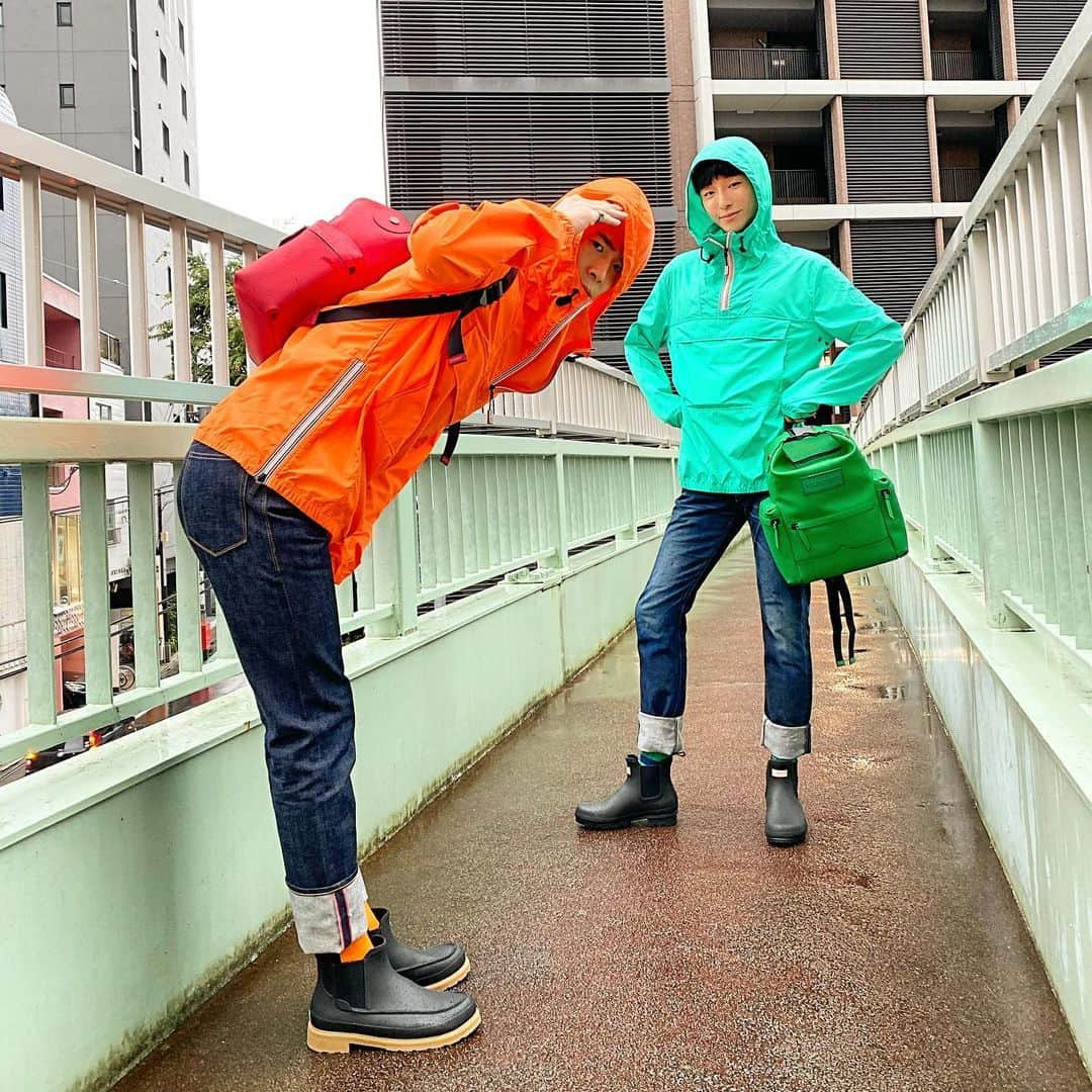 タイキさんのインスタグラム写真 - (タイキInstagram)「雨の季節 ☔️ といえば @hunterboots ✨　 そして 映画 『いま会いに行きます』なんだよなー！僕は😊  シューズもリュックもアウターも @hunterboots です😆✨ #hunterboots #taikinoah」6月19日 18時39分 - taiki_jp