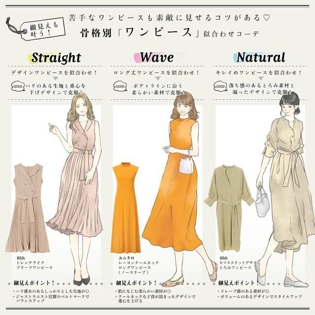 Michill Officialさんのインスタグラム写真 Michill Officialinstagram 10秒骨格 診断 着るだけでマイナス3kg見え 骨格タイプ別 夏ワンピース の選び方 清潔感があり爽やかな印象の夏ワンピース 肌見せが気になるこれからの季節 どうせなら細見えが叶う