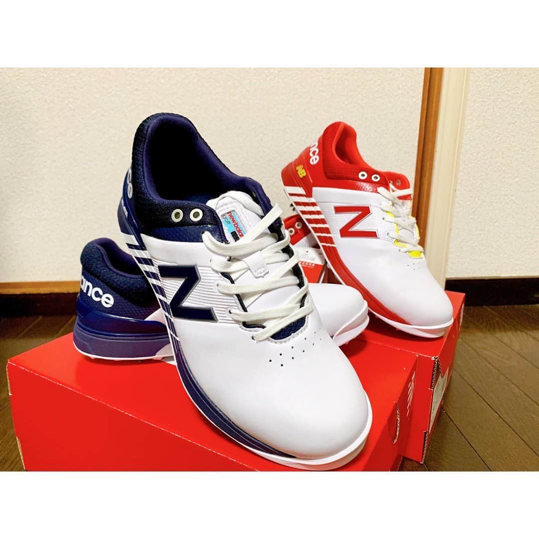 山内日菜子のインスタグラム：「． New Balance!!!!! 新しい靴が届きました✨ いよいよ試合が始まりそうですね！ たのしみだーー！頑張ります！ #newbalance #newbalancegolf  #ニューバランス #にゅーばらんす」