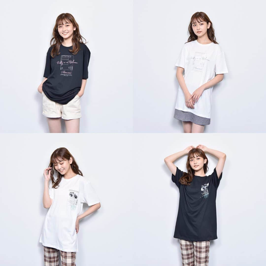 [ALEXANDROS]さんのインスタグラム写真 - ([ALEXANDROS]Instagram)「・ ・ 【通販】﻿ ﻿ New Merch Collection ﻿ ﻿ 今週末の生配信ライブ"Party in ur Bedroom"終演後の6/21(日)22時より、UKFC ONLINE SHOPにて新商品発売！﻿ ﻿ BEDROOM TEE﻿ 2CAT2 TEE﻿ ﻿ Model by 花音﻿ @kanon_1228 ﻿ #alexandros﻿ #ドロスグッズ ﻿ #ドロス10周年﻿ #goods﻿ #merch﻿ #newmerch﻿ #PartyinurBedroom﻿ #bandmerch﻿ #tshirt」6月19日 20時21分 - alexandros_official_insta