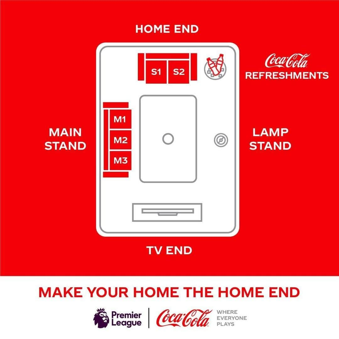 プレミアリーグさんのインスタグラム写真 - (プレミアリーグInstagram)「It's time to take your seat with @cocacolaeu ⁣ ⁣ Is your Home End ready? ⁣ ⁣ #WhereEveryonePlays」6月19日 20時50分 - premierleague