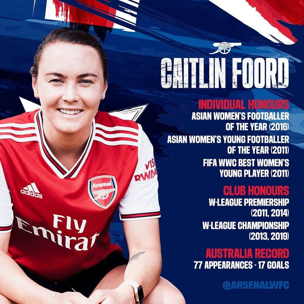 Arsenal Ladiesさんのインスタグラム写真 - (Arsenal LadiesInstagram)「Hands up in you're excited to see more of @caitlinfoord? 🙋‍♀️」6月19日 21時28分 - arsenalwfc