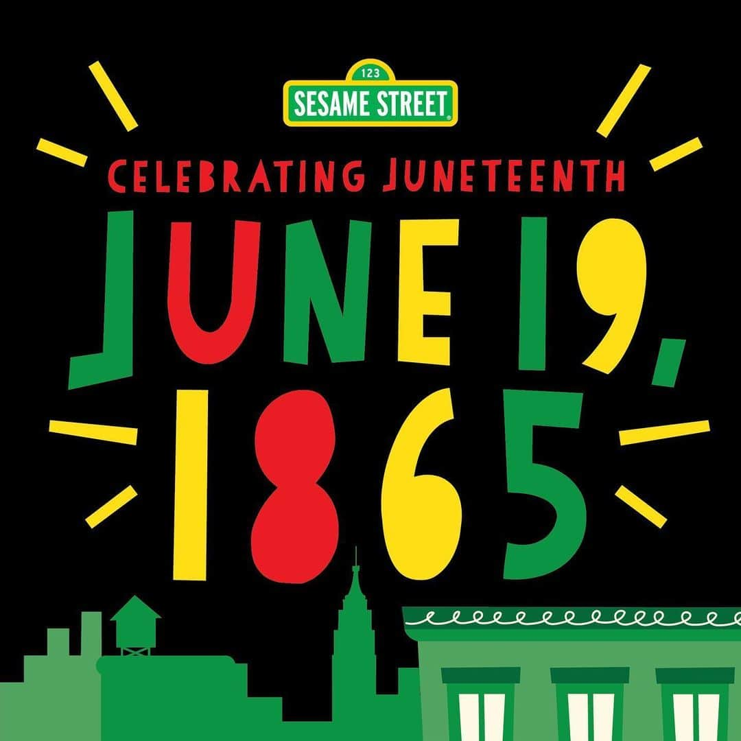 セサミストリートさんのインスタグラム写真 - (セサミストリートInstagram)「Today is a day of celebration, learning, and sharing traditions and history. We are proud to celebrate #Juneteenth with our Black and African American families, friends, and community.」6月19日 22時42分 - sesamestreet