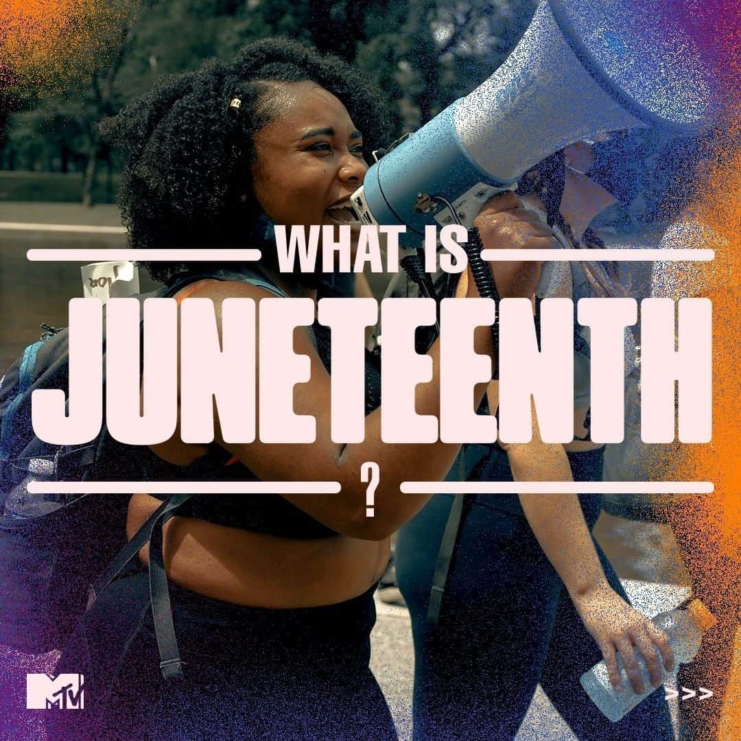 MTVさんのインスタグラム写真 - (MTVInstagram)「Today is Juneteenth, 155 years since the last enslaved Black people in Texas were informed of their freedom. Take some time with me to learn about why we commemorate this day, to reflect on how far we’ve come, and to focus on what’s left to accomplish in the fight against systemic racism.」6月19日 23時01分 - mtv