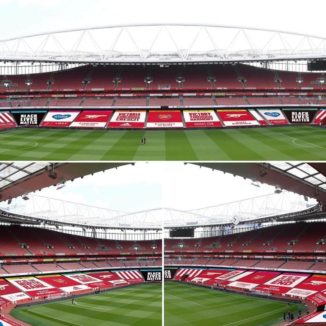 アーセナルFCさんのインスタグラム写真 - (アーセナルFCInstagram)「🏟 #EmiratesStadium will look a bit different when we return home next month... #Arsenal #Gunners #AFC」6月19日 23時27分 - arsenal