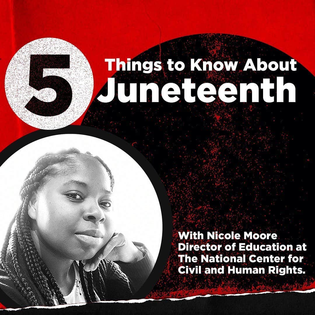 Coca-Colaのインスタグラム：「In recognition of Juneteenth, we’re partnering with Nicole Moore, Director of Education at The National Center for Civil and Human Rights @ctr4chr to share some facts about this important day.」