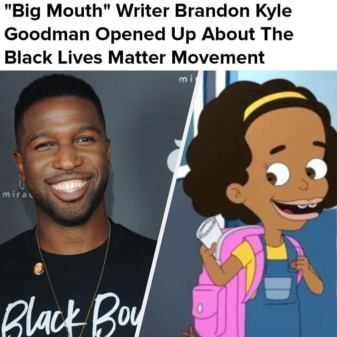 BuzzFeedさんのインスタグラム写真 - (BuzzFeedInstagram)「Last week, Brandon spoke with BuzzFeed about how the BLM movement has inspired him, shared his thoughts on police reform, and how he's utilizing his role as a writer on Big Mouth to deliver more inclusive storylines in the forthcoming seasons. Read the full interview in the link in bio.」6月20日 0時30分 - buzzfeed