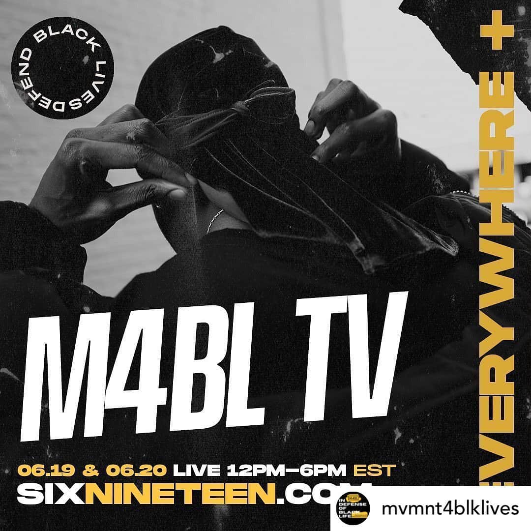 LUSH Cosmeticsさんのインスタグラム写真 - (LUSH CosmeticsInstagram)「#Repost @mvmnt4blklives ‪ ••• M4BL TV IS LIVE! Tune in from wherever you are!‬ ‪We’re bringing you footage from hundreds of actions around the country, special guests, musical performances, short films, content from around the web and more! Tune in at sixnineteen.com/live‬」6月20日 2時57分 - lushcosmetics