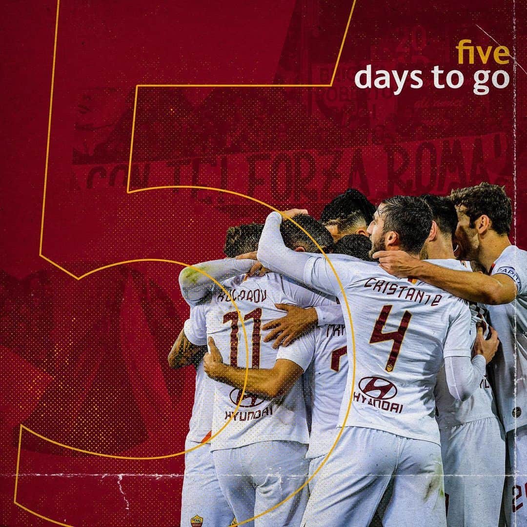 ASローマさんのインスタグラム写真 - (ASローマInstagram)「⏳ 5️⃣ MORE DAYS! 🐺 Are you ready, Giallorossi fans? 🤩 #ASRoma」6月20日 4時33分 - officialasroma