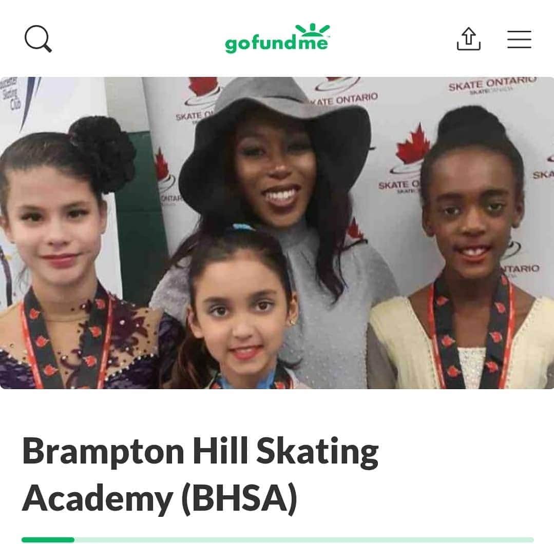 のインスタグラム：「Acacia Hill was harrasssed, silenced, and belittled to the point that she left the rink everyday in tears. It broke my heart hearing her on the phone every night fearing for her job and recalling the day's incessant badgerings and rumors. All I could do was reassure her that I was having my own experiences there and that she would not be punished for just doing her job. The reassurance wasn't enough, what she feared happened. . Although mentally bruised and physically exhausted from fighting for fairness and to be heard as black woman she turned that toxic energy into passion and drive. She ran from city offices to banks and back, called city officials relentlessly, and didn't stop till she found a rink and created her own school in 2months! Now she is a black woman with her own skating school in Canada! THE FIRST BLACK OWNED FIGURE SKATING SCHOOL IN CANADA! . The Brampton Hill Skating Academy (BHSA). . I am so proud to call her my twin sister! If you can, PLEASE DONATE! We are hoping to buy equipment and tools needed to help foster an inclusive, competitive, and educational environment. Such as on ice and off ice harnesses, outside instructors for ballet, strength and conditioning, flexibility, mental health, and outreach to ALL children especially black and brown who don't see themselves in this sport. ALL OF THAT GOOD ISH!  So please donate if you can! (Link in Bio) . Ain't not black woman "magic" here! It's tenacity! It's getting up when you know you are going to be put down! It's the brave face when you are dying inside. It's the "I DONT GIVE A F***" attitude that a black woman needs to just make it in this world! IT'S BLACK WOMAN WORK. This is only the beginning Acacia I am so so so proud of you! ✊🏿✊🏾✊🏽✊🏼 Shoutout to @elladjbalde for putting this together! You're a real one, love and appreciate you brother! . . . #blacklivesmatter #blackwomenmatter #blackbusinesswomen #figureskating #inclusion #equity #equality #junteenth #love #compassion #fairness」