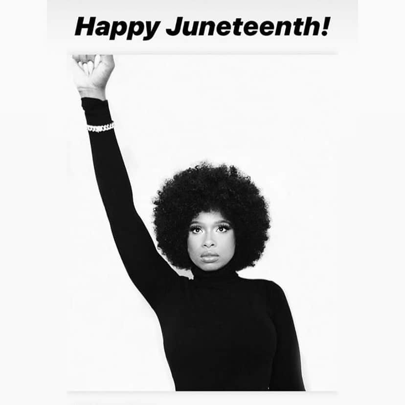 ジェニファー・ハドソンのインスタグラム：「Happy Juneteenth!」