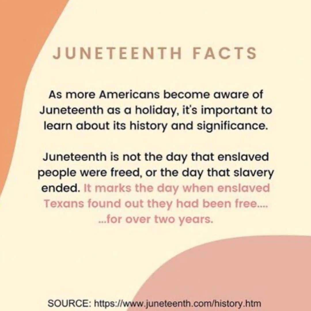 ケリー・オズボーンのインスタグラム：「Happy #Juneteenth for those who don’t know or are just learning what this very special day means here is some important info for ya. I love you all 💜💜💜 stay safe and stay kind.」