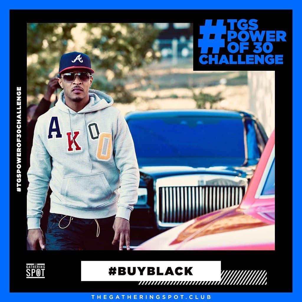 T.I.さんのインスタグラム写真 - (T.I.Instagram)「I just took the #TGSPowerof30Challenge! @thegatheringspots is challenging 10,000 people to spend a minimum of $30 at a Black-owned brand through Monday, June 22. Text POWEROF30 to 474747 to take the challenge and show your receipts. #buyblack」6月20日 9時54分 - tip