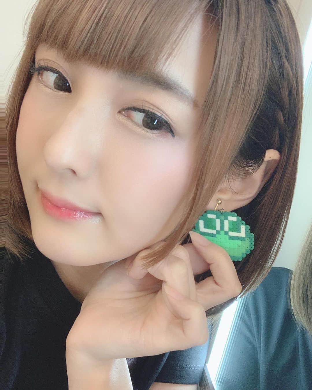 のインスタグラム：「‪今日もありがとう‬ ‪明日もよろしくね、みどりぷよ‬」