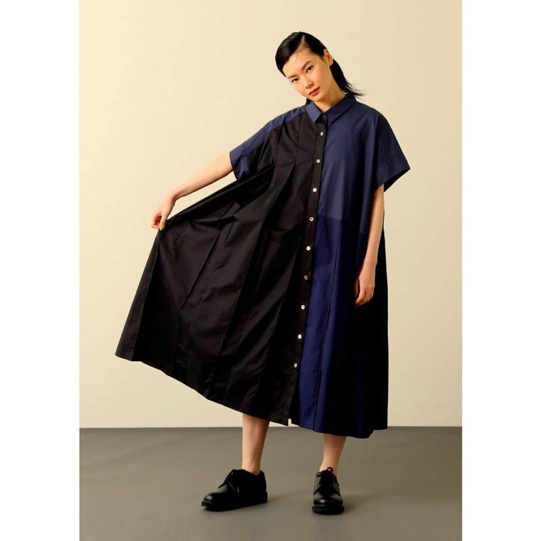 のインスタグラム：「New Arrivals  One-Piece 30,000yen+tax  In Stores Now  #frapbois #フラボア #fashion #ファッション #onepiece #ワンピース #shirtonepiece #シャツワンピース #pleats #プリーツ #pleatsonepiece #プリーツワンピース #designonepiece #デザインワンピース #relax #リラックス #relaxsilhouette #リラックスシルエット #tokyo #japan」