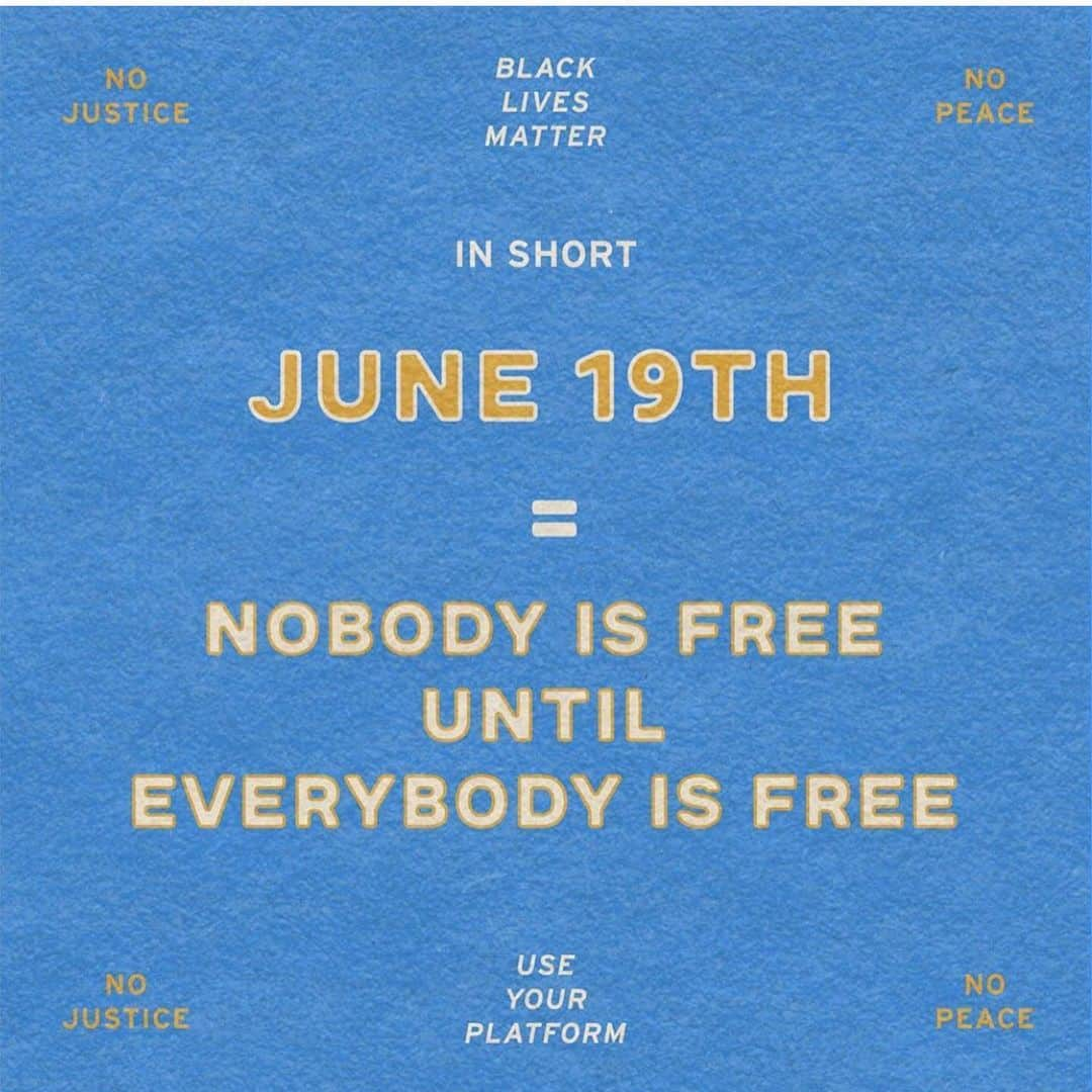 メイ・ホイットマンさんのインスタグラム写真 - (メイ・ホイットマンInstagram)「Repost from @eisellety • #blacklivesmatter #juneteenth」6月20日 13時36分 - mistergarf