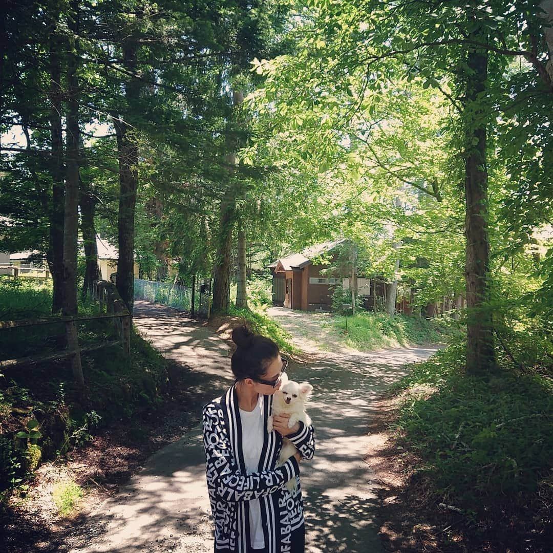 園原ゆかりさんのインスタグラム写真 - (園原ゆかりInstagram)「🌳 チャコリーヌさんお気に入りの長野の家へ🚘 虎吉くん初めての長距離移動 思ったより おとなしくしてくれて ほっとしました。 たまに みゃーみゃー言ってたけどね、 じいーっと耐えてました🐈️ 🌳 自然の中は 気分が落ち着くなー🏞️ #長野 #旅行 #家族 #犬と猫のいる暮らし #ootd #traveler  #nature  #secondhouse  #villa  #nagano #withacatandadog #family #trip  #drive」6月20日 14時17分 - yucari0108