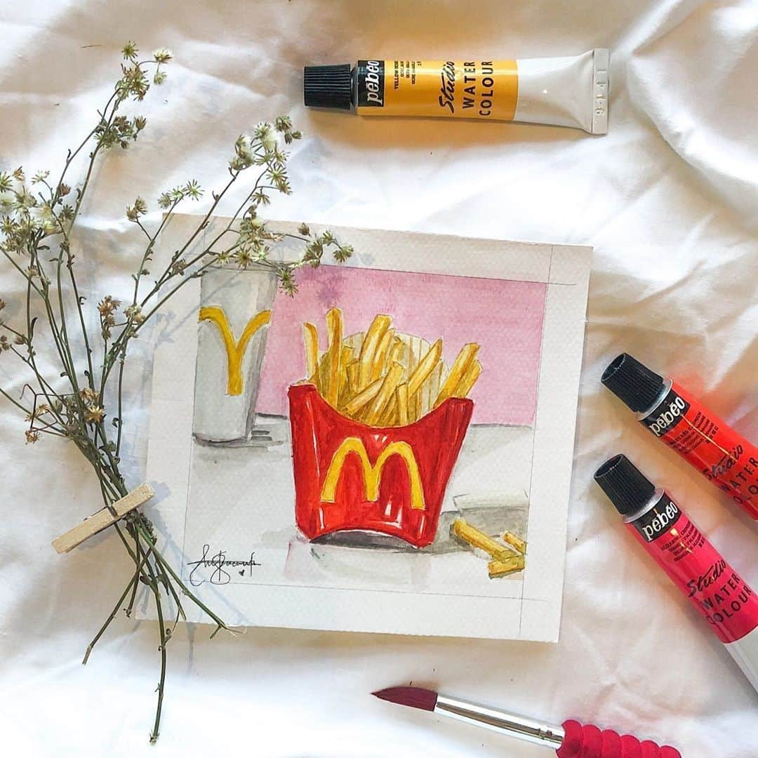 McDonald's Philippinesのインスタグラム：「We stan @miss.takes_ ’s talent! Got any McDo-inspired artwork? Share them with us! 😃」