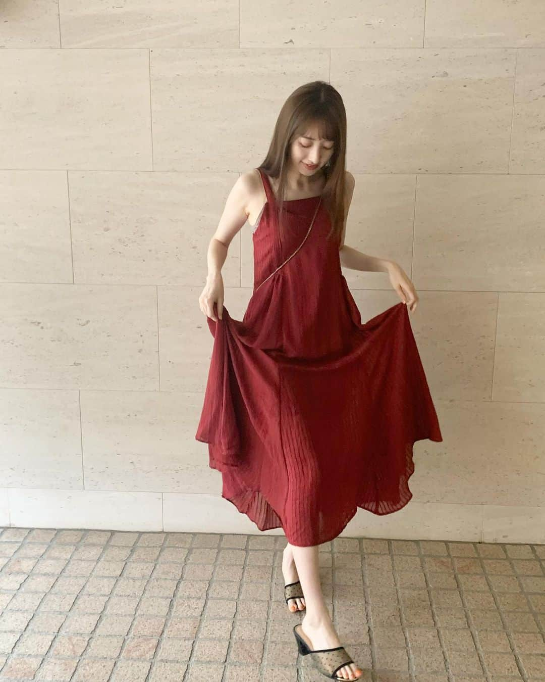 團遥香さんのインスタグラム写真 - (團遥香Instagram)「今日の私服さん☺︎ このワンピースやっと着られた✌️ 背中も可愛いっ  @chiik.official #ootd #だんちゃんのしふく」6月20日 17時44分 - haruka_dan_official