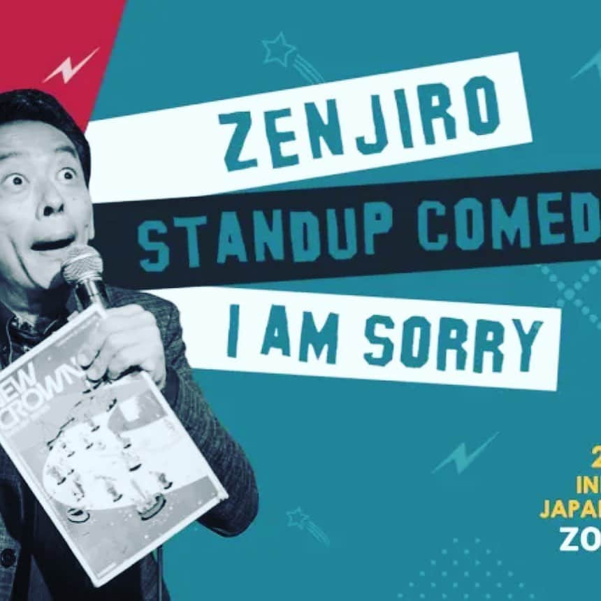 ぜんじろうのインスタグラム：「Hi! Join us on JUNE 21 for Comedy Munch presents the Finest comic of Japan- Mr.Zenjiro with his Stand up comedy solo- -- I am Sorry !! June 21  Show Time: India - 18:00 Japan- 21:30 China- 20:30  Watch on Zoom.us  You can buy Ticket ↓ https://insider.in/comedy-munch-i-am-sorry-ft-zenjiro--jun21-2020/event?fbclid=IwAR2NconaIG_aqEcpnZkKwiQb8JfDHp8Gf8T4Uk9njdhv3njXv-Xt282MBK0」