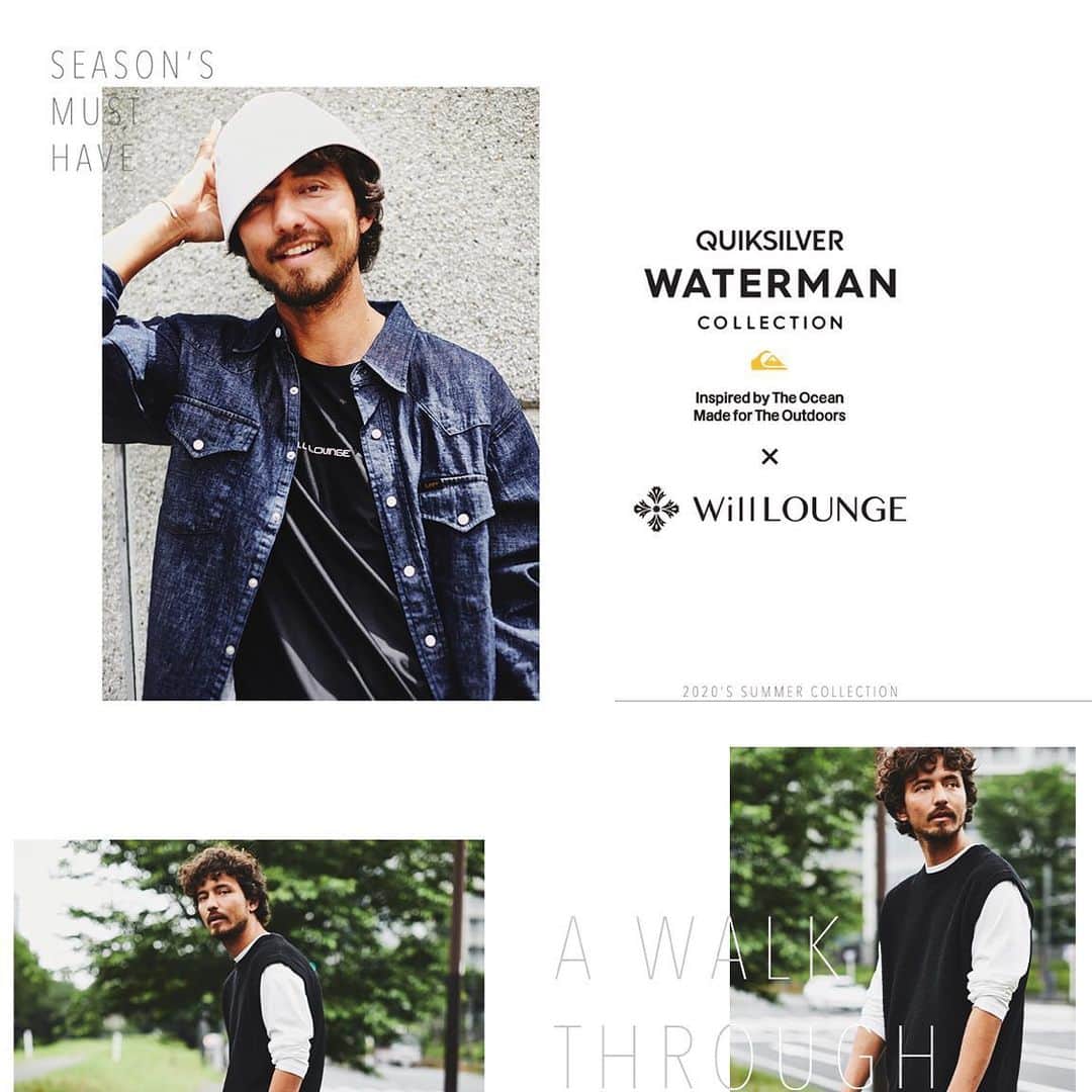 のインスタグラム：「. 【QUIKSILVER × WillLOUNGE】  サーフブランド「QUIKSILVER」の高品質スポーツウェアライン"WATERMAN"とナノ・ユニバースが展開するライフスタイルウェアブランド「WillLOUNGE」のコラボレーション 。 海辺やアウトドアライフだけでなく、タウンユースとしても活躍する都会的なSURF COLLECTIONが実現。 . #nanouniverse #nanouniversemens  #quicksilver  #willlounge  #20SS #lifestyle . model @pato_____  hair&make @hiromi__tezuka  photo @tomofumiusa  direction @nanouniverse_official」