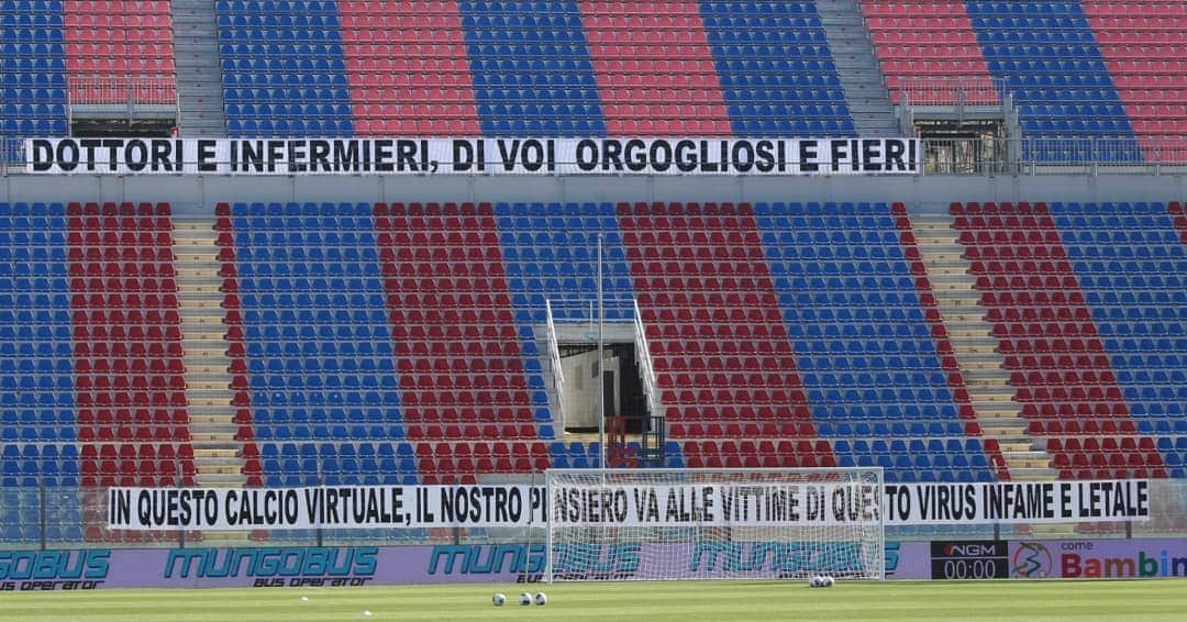 ルカ・マッローネさんのインスタグラム写真 - (ルカ・マッローネInstagram)「Il pareggio nel finale rende amaro questo ritorno in campo. Un po' come il vuoto sugli spalti e quello lasciato da chi non c'è più... #WeAreSharks #CROCHI #SerieBKT」6月21日 4時50分 - marrone39