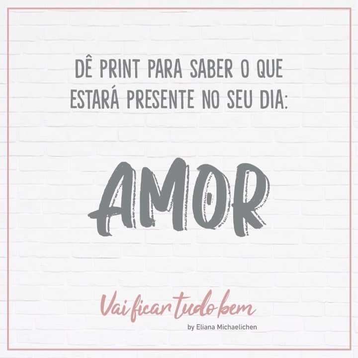 Eliana Michaelichin Bezerraのインスタグラム：「Me conta qual palavra saiu pra vc...❤️ #vaificartudobem」