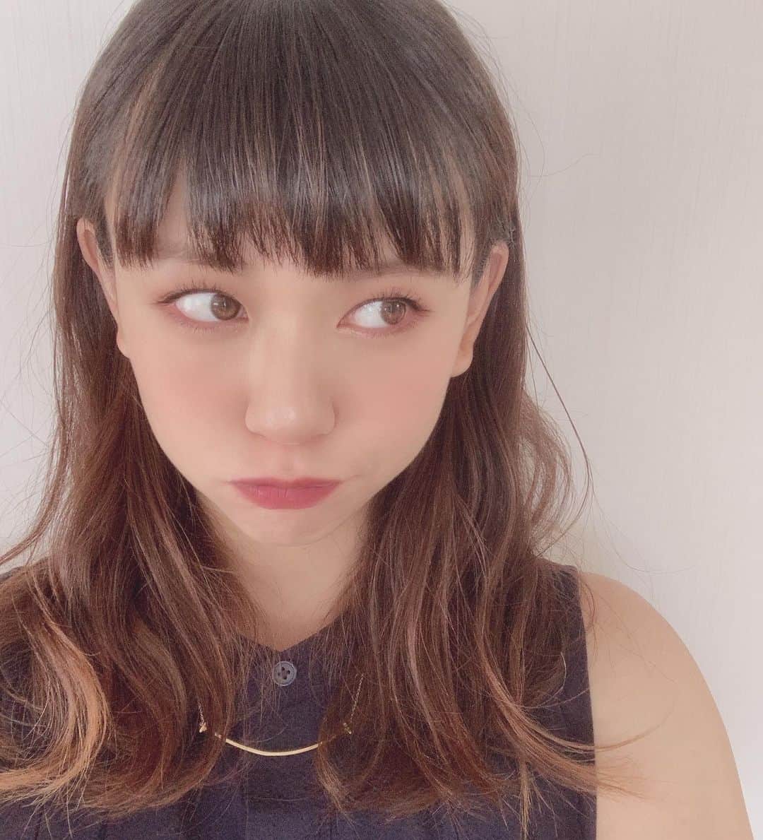 虎南有香のインスタグラム：「アプリで盛れました、自撮り✌️😏📸」