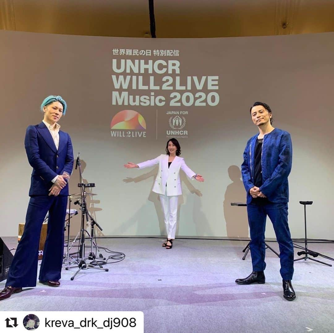 長野智子さんのインスタグラム写真 - (長野智子Instagram)「#Repost @kreva_drk_dj908 with @make_repost ・・・ 今日は「世界難民の日　特別配信　UNHCR WILL2LIVE Music2020」に生出演させていただきました。  放送でも言いましたがMIYAVIのおかげで知らなかった事を知ることができました。心からリスペクトします！  YouTubeにアーカイブ残っているので、皆さんも是非、観てください！  #MIYAVI #長野智子さん #KREVA #UNHCR #will2live #世界難民の日」6月20日 22時56分 - naganotomoko