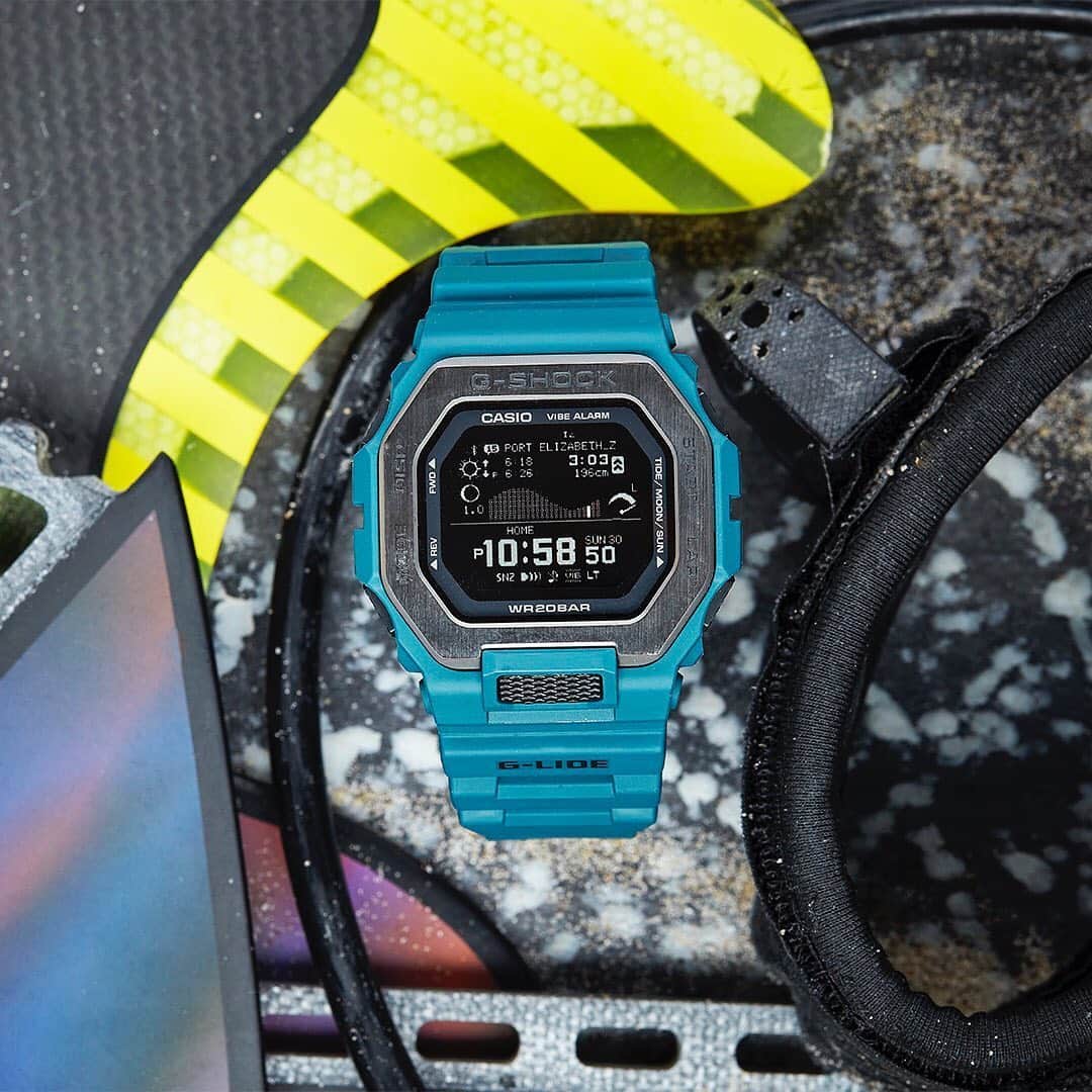 G-SHOCKさんのインスタグラム写真 - (G-SHOCKInstagram)「Nautical strength and brains. Every tool to help you surf your best, all on your wrist. Get the #GBX100 G-LIDE available now.」6月20日 23時33分 - gshock_us