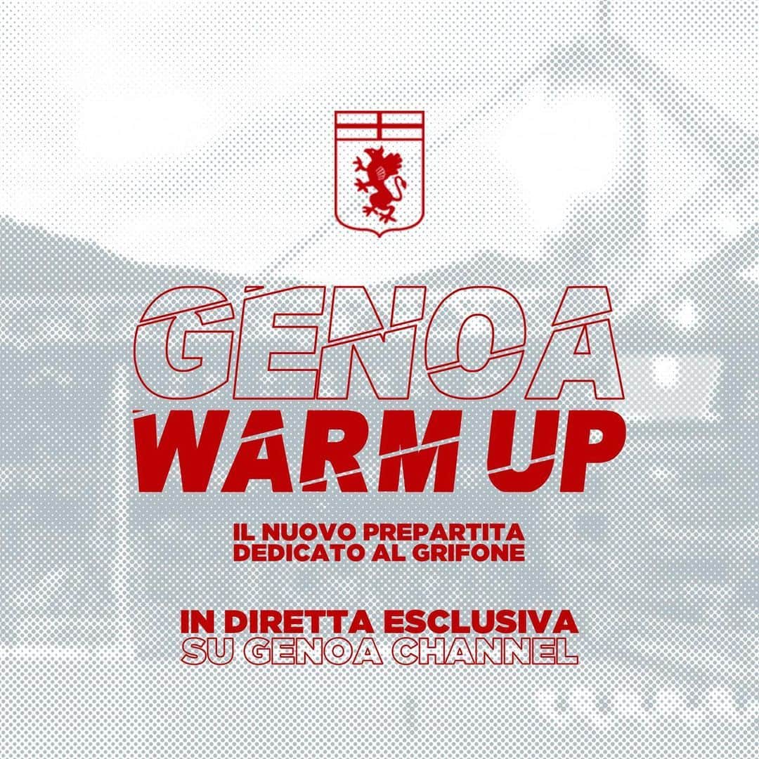 ジェノアCFCさんのインスタグラム写真 - (ジェノアCFCInstagram)「🎬 Nasce un nuovo format targato Genoa Channel! 🔴🔵 #GenoaWarmUp #GetReady」6月20日 23時51分 - genoacfc