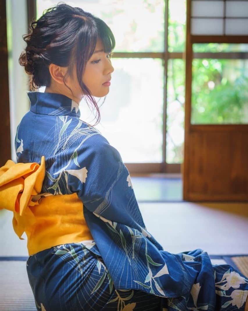 山本ゆうかのインスタグラム：「. . . . . 七夕「インスタが縦長写真にも対応しますように」﻿ ﻿ ﻿ ﻿ ﻿ ﻿ ﻿ ﻿Photo  かおるさん . . . . .  #浴衣 #着物 #日本の夏 #浴衣デート #夏祭り #花火大会 #浴衣ヘアアレンジ #浴衣ポートレート #紺色浴衣 #浴衣ネイビー #逆光 #フィルム写真 #portrait #ポートレート #ポートレートモデル  #関西サロモ #被写体 #ポートレートしま専科  #キリトリセカイ #スクリーンに恋して #カメラマンさんと繋がりたい  #portraitphotography #good_portraits_world  #instagood #instaportrait #lovers_nippon  #イチナナライブ #17live #イチナナライバー #17直播」