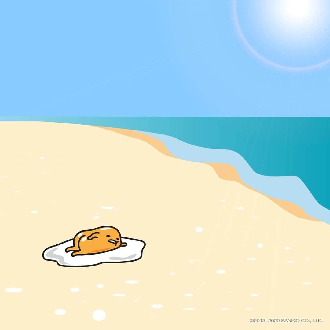 ぐでたまさんのインスタグラム写真 - (ぐでたまInstagram)「suns out, buns out ☀️... #firstdayofsummer」6月21日 1時01分 - gudetama